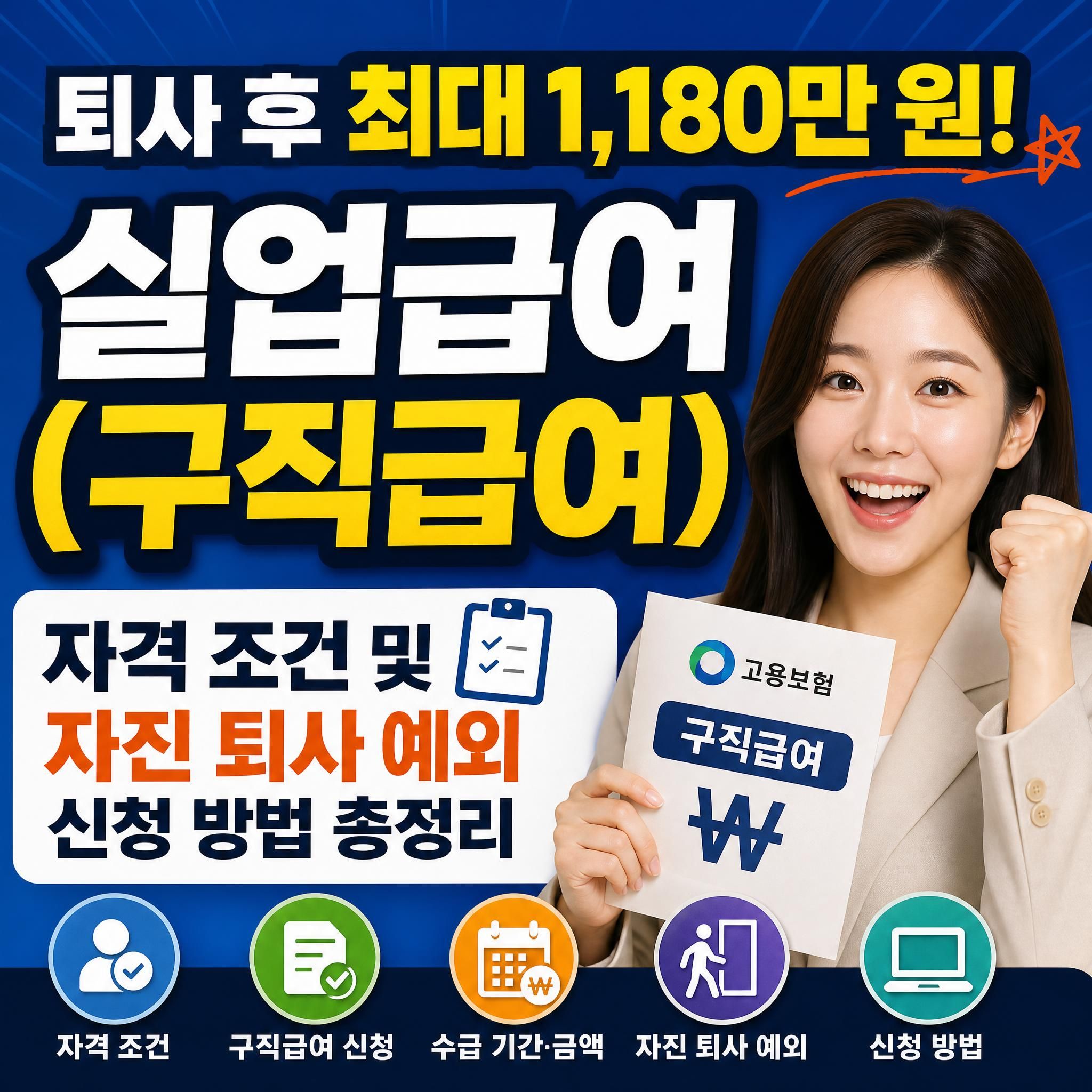 2026 실업급여 구직급여 자격 조건 및 자진 퇴사 예외 신청 방법 총정리